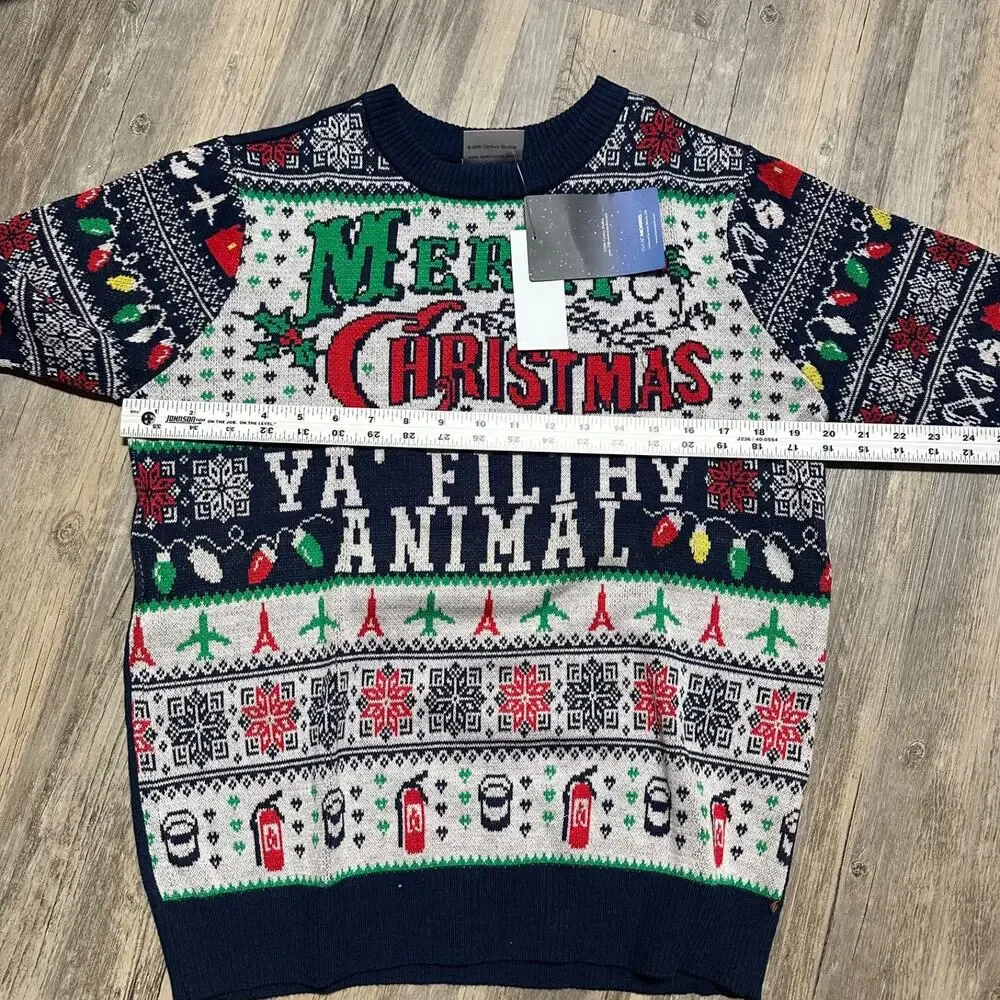 Home Alone Merry Christmas Ya Filthy Animal Sweater Men's Small NWT